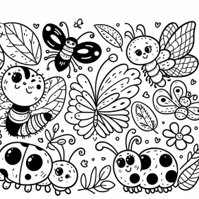 preschool bug coloring pages