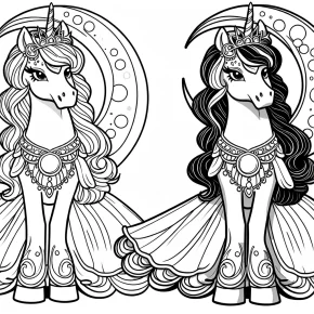 my little pony princess luna coloring pages