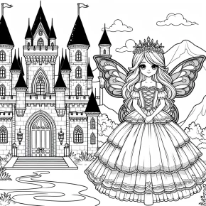 a fairy princess in her palace.