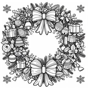 christmas reef coloring pages