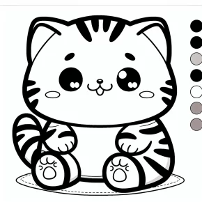 printable cute pusheen coloring pages