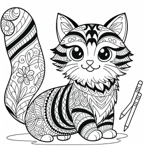 cat noir coloring pages