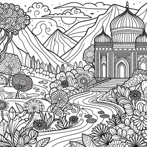 big coloring pages for adults