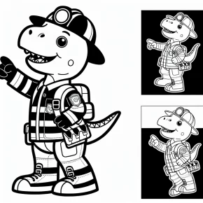 rex paw patrol coloring pages