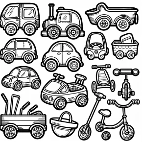 preschool transportation coloring pages