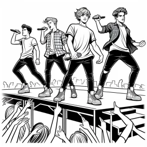 big time rush coloring pages