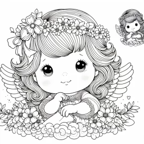 precious moments angel coloring pages