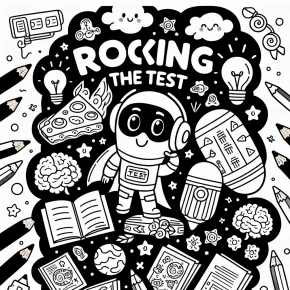 rock the test coloring pages