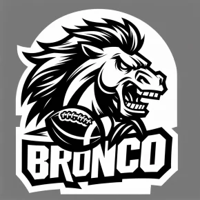 denver broncos logo coloring pages