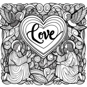 bible coloring pages love