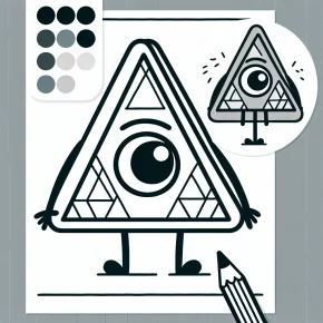 bill cipher coloring pages