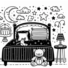 bedtime coloring pages