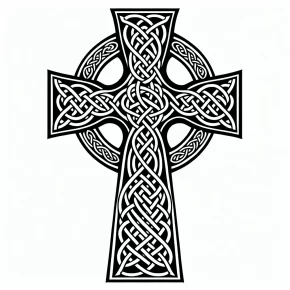 celtic cross coloring pages