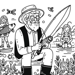 grandpa fathers day coloring pages