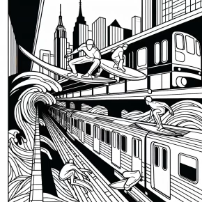 subway surfers coloring pages