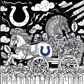 colts football coloring pages