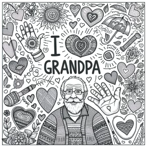 i love grandpa coloring pages