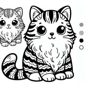 tabby cat coloring pages