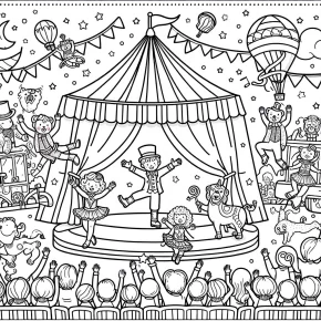 free circus coloring pages