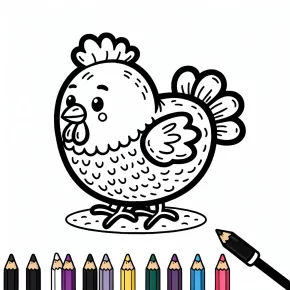 chicken little coloring pages