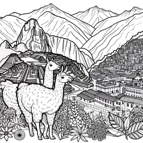 coloring pages peru