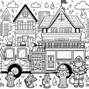 fire prevention week coloring pages