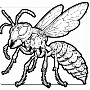 hornet coloring pages