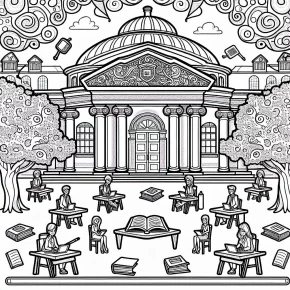 college coloring pages