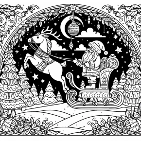 twas the night before christmas coloring pages