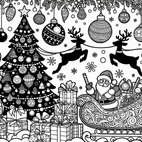 large christmas coloring pages