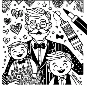 fathers day coloring pages for grandpa