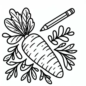 carrot coloring pages