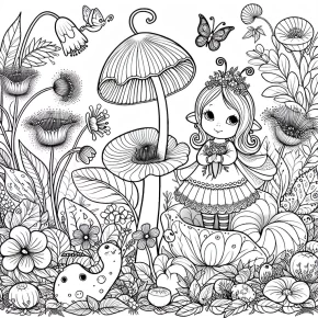 thumbelina coloring pages