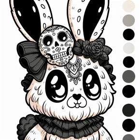 kuromi coloring pages printable