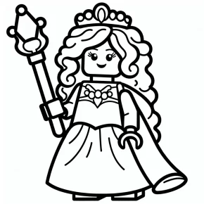 lego disney princess coloring pages