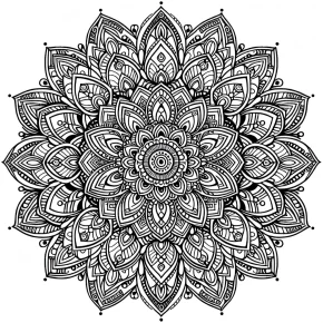 hard mandala coloring pages