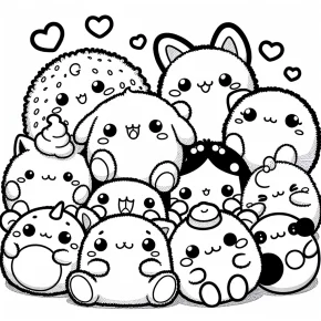 free printable squishmallow coloring pages