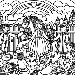 kindness coloring pages kindergarten