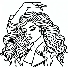 shakira coloring pages