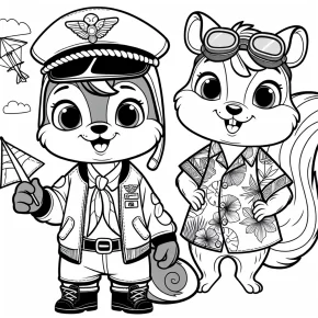 chip n dale rescue rangers coloring pages