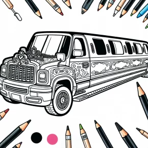 limo coloring pages