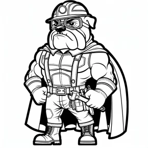 mighty pups rubble coloring pages