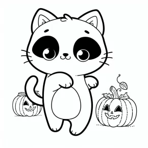 halloween cat coloring pages