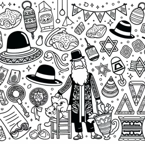 free printable purim coloring pages