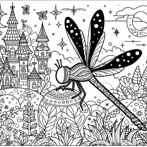 a dragonfly in a fairy world.