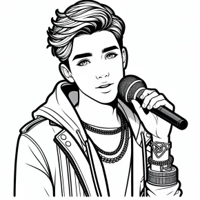 coloring pages of justin bieber