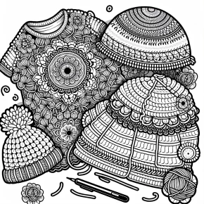 crochet coloring pages