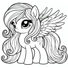 fluttershy my little pony coloring pages