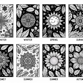 monthly coloring pages