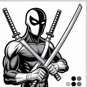 printable deadpool coloring pages